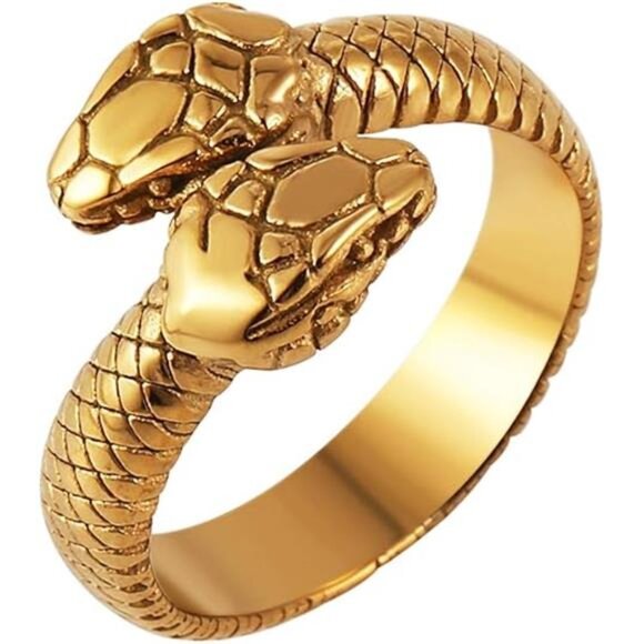 Retro Gothic Snake Ring – Unisex Stainless Steel Animal Jewelry - Picture 7 of 7